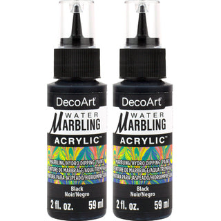Water Marbling Paint Black 2pk - DecoArt