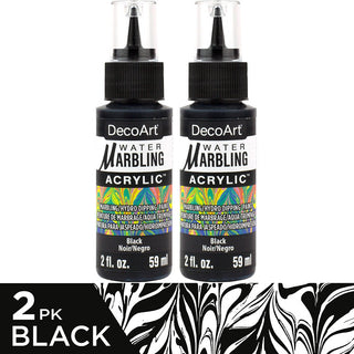 Water Marbling Paint Black 2pk - DecoArt
