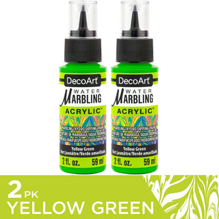 Water Marbling Paint Chartreuse 2pk - DecoArt