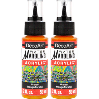 Water Marbling Paint Orange 2pk - DecoArt