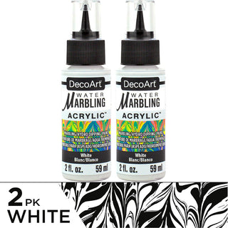 Water Marbling Paint White 2pk - DecoArt