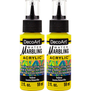 Water Marbling Paint Yellow 2pk - DecoArt