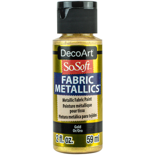 SoSoft Metallic Fabric Paint - DecoArt