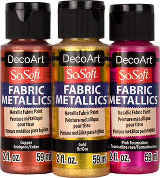 SoSoft Metallic Fabric Paint - DecoArt