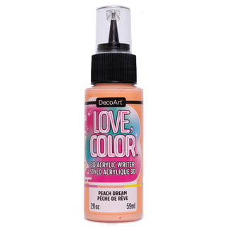 Love, Color 3D Acrylic Writers - DecoArt