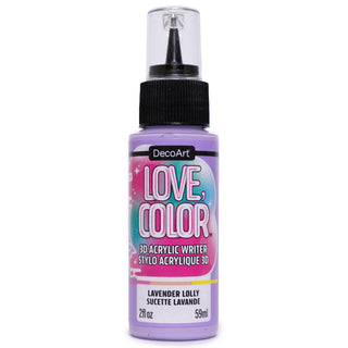 Love, Color 3D Acrylic Writers - DecoArt