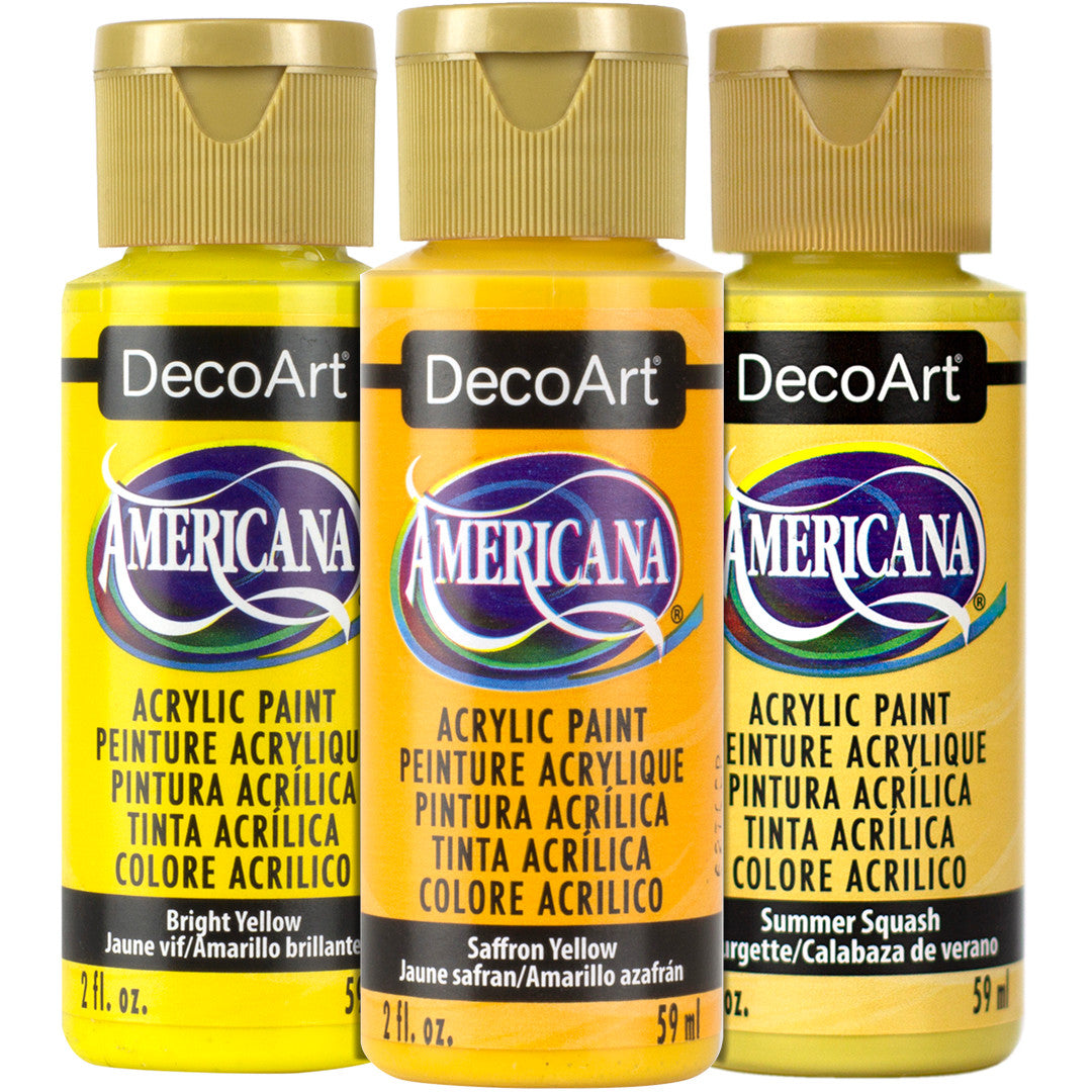 Americana Acrylics Yellows - DecoArt