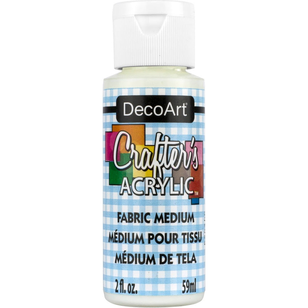 White DecoArt Crafter's Acrylic paint in a 2 oz bottle, suitable for arts and crafts projects.