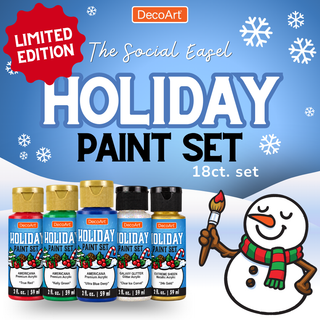 DecoArt x Social Easel Holiday Paint Set