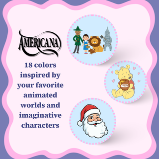 Main Character Energy Americana Acrylic Paint Set - 19pc